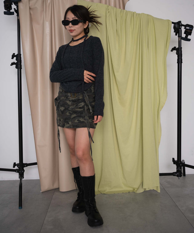 チャコール モデル：155cm F着用