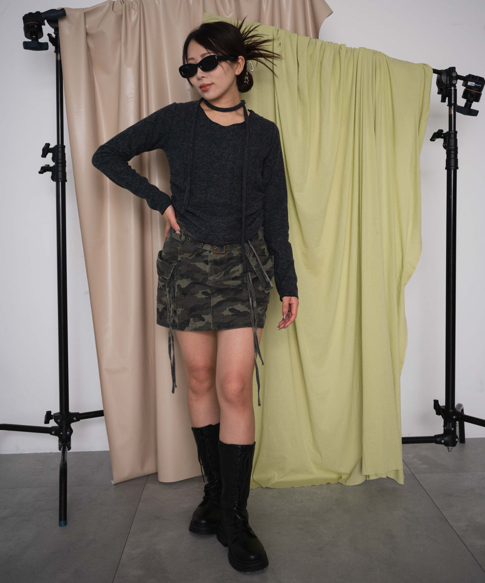 チャコール モデル：155cm F着用