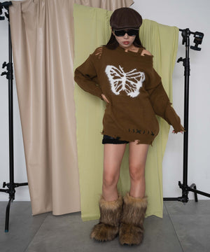 ブラウン モデル：155cm F着用