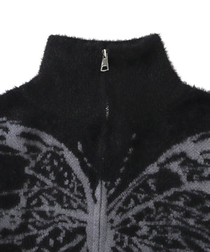 バタフライジップニット