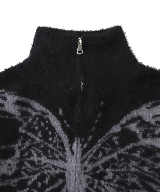 バタフライジップニット