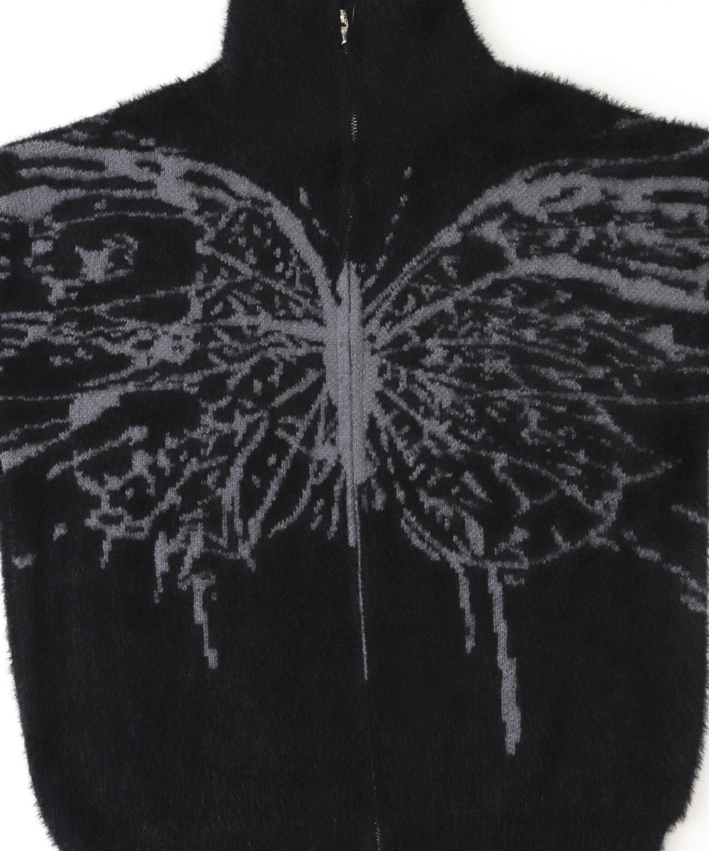 バタフライジップニット