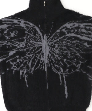 バタフライジップニット