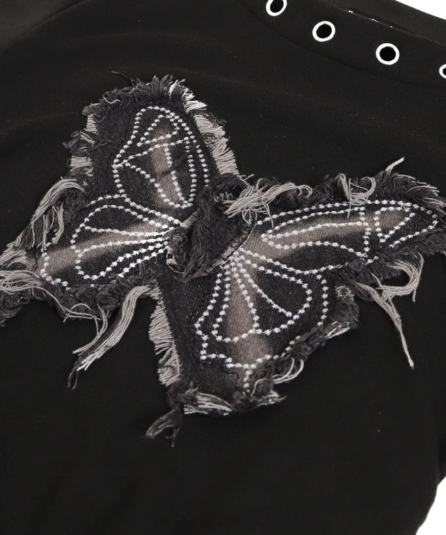 ハトメネックバタフライトップス