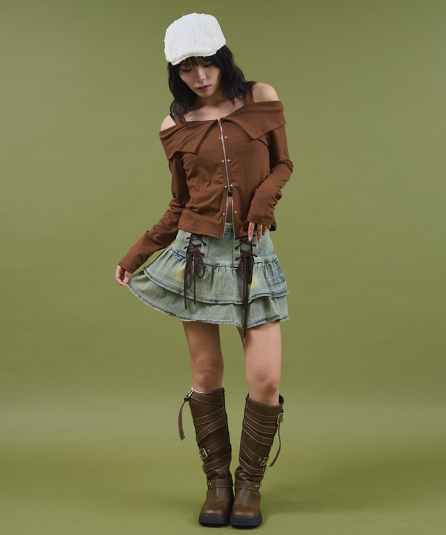 デニム淡 モデル：160cm S着用