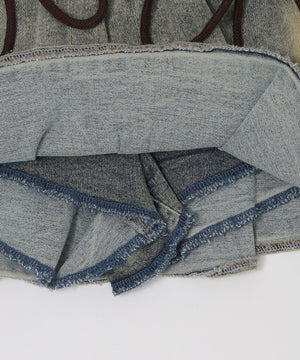 レースアップティアードミニスカパン