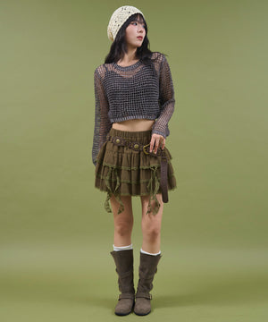 カーキ モデル：160cm F着用