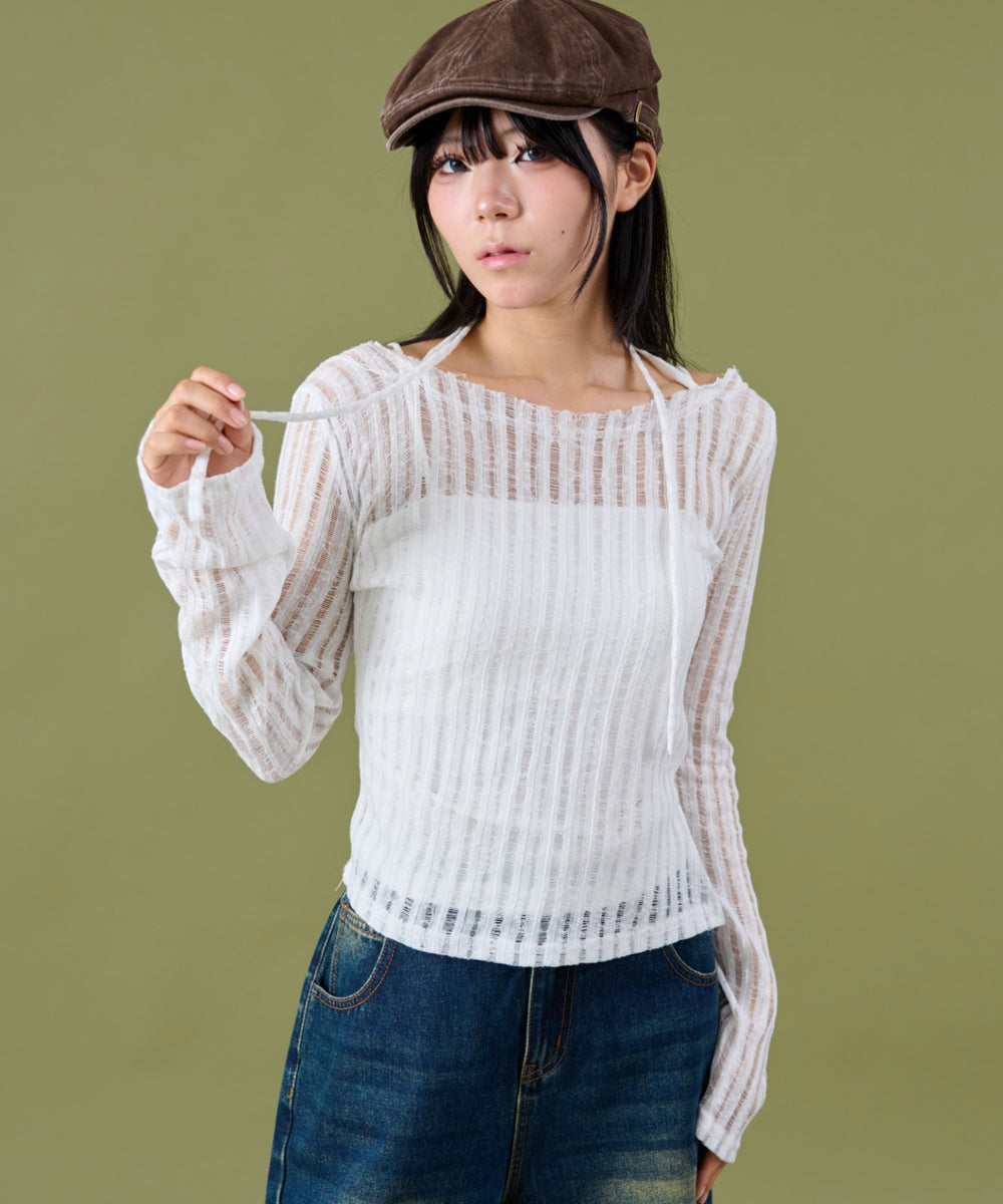 ホワイト モデル：160cm F着用