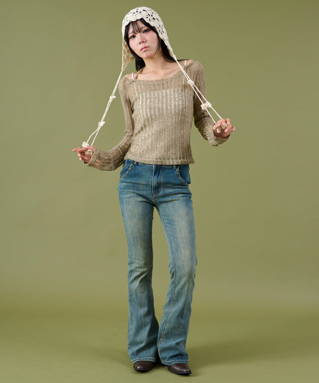 カーキ モデル：160cm F着用