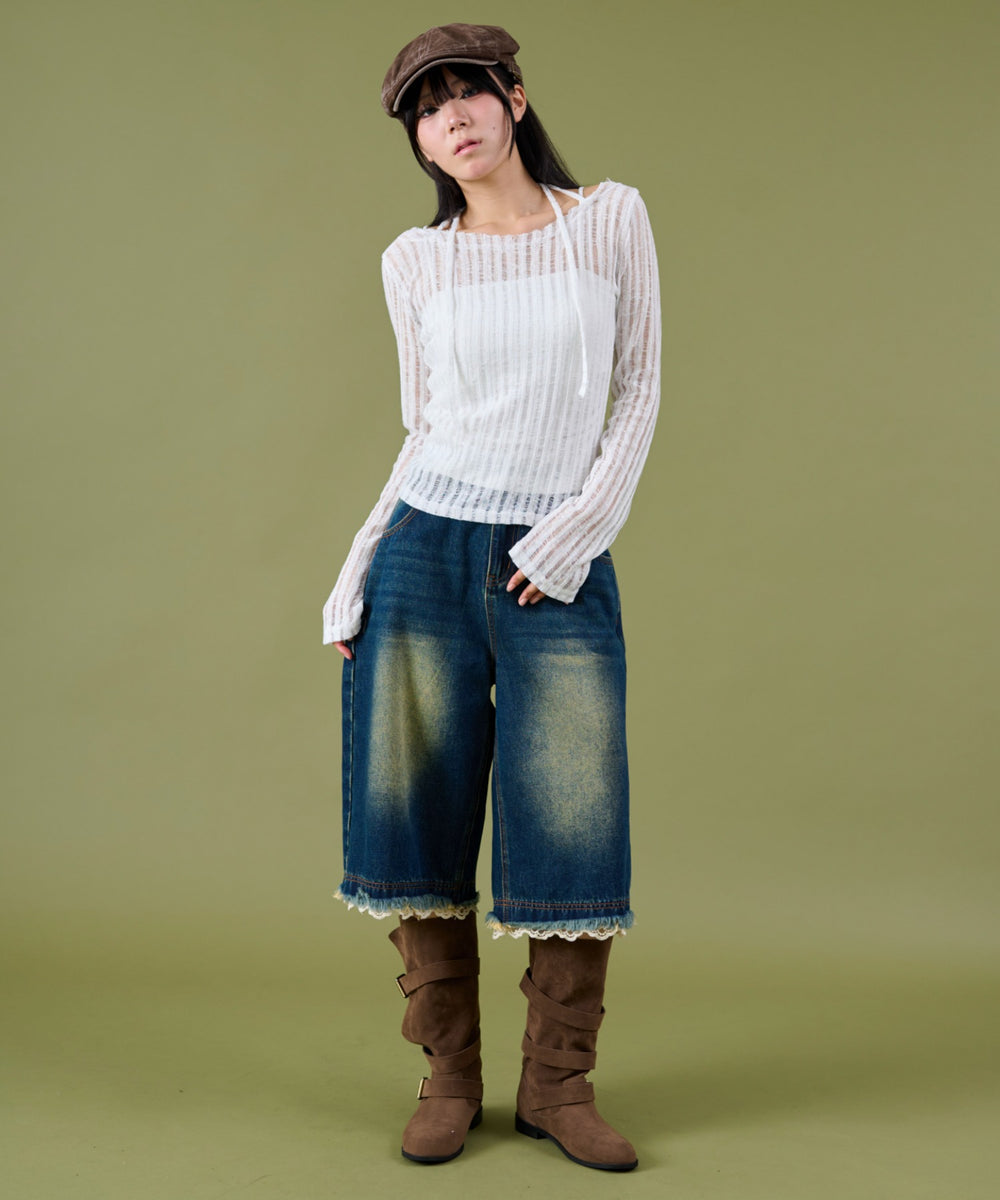 ホワイト モデル：160cm F着用