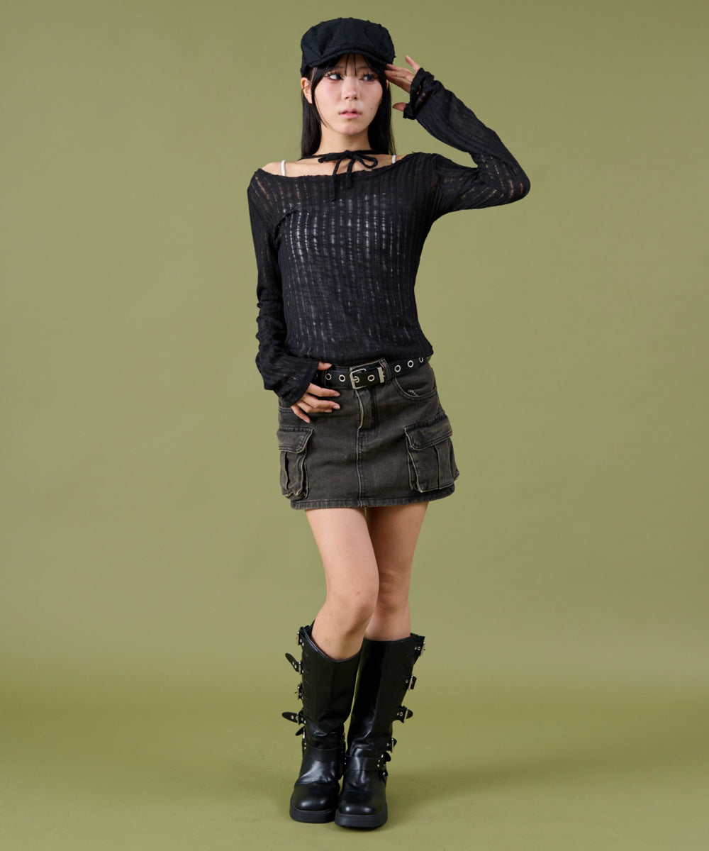 ブラック モデル：160cm F着用