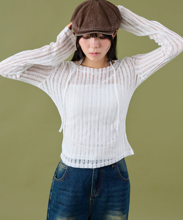 ホワイト モデル：160cm F着用