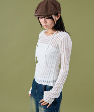 ホワイト モデル：160cm F着用