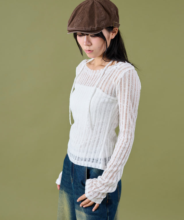 ホワイト モデル：160cm F着用