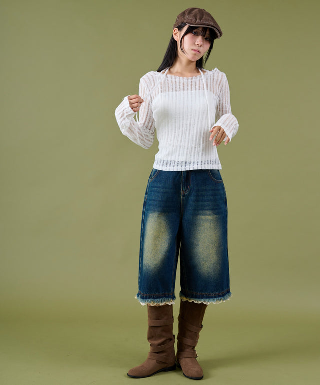 ホワイト モデル：160cm F着用