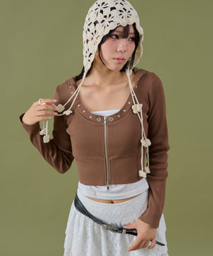 ブラウン モデル：160cm F着用