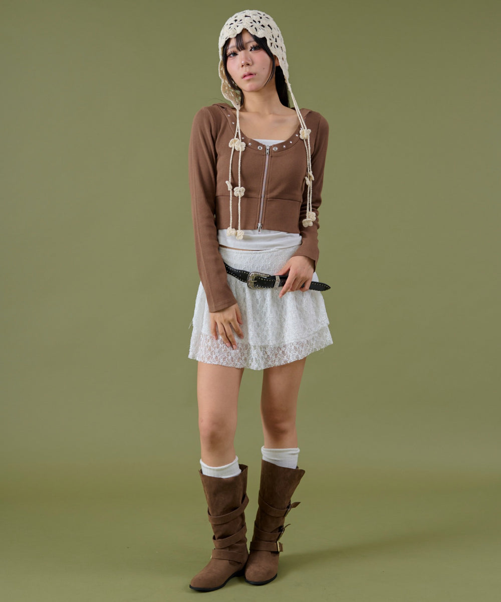 ブラウン モデル：160cm F着用