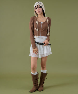 ブラウン モデル：160cm F着用