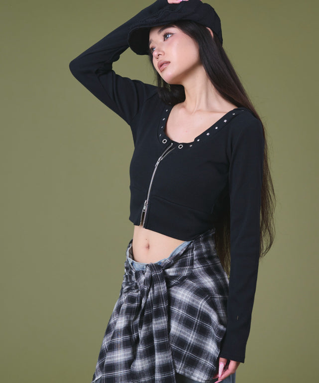 トップス enjoy Joan Rivers Wardrobe Builders ButterSoft Funnel Neck Top