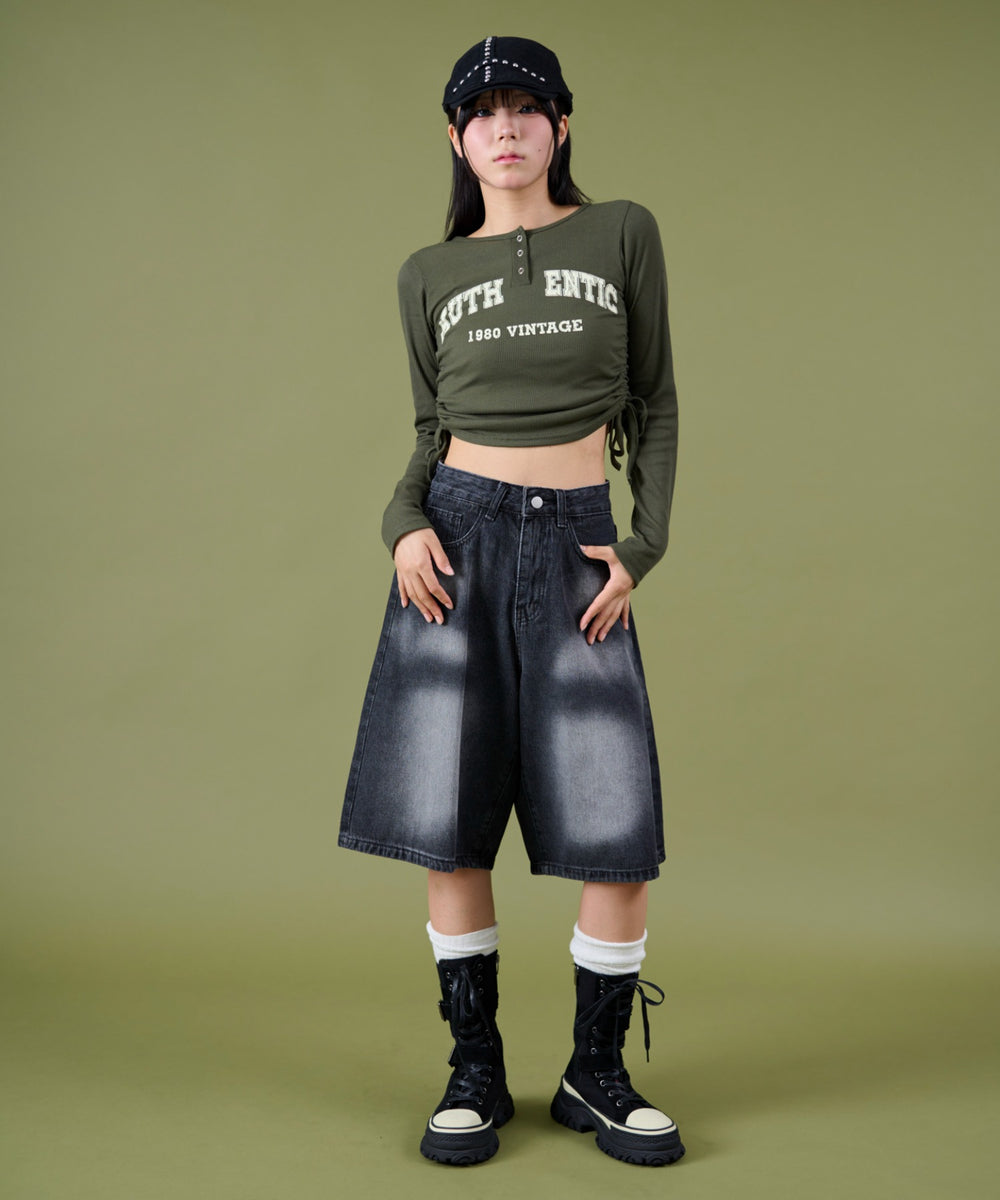 カーキ モデル：160cm F着用