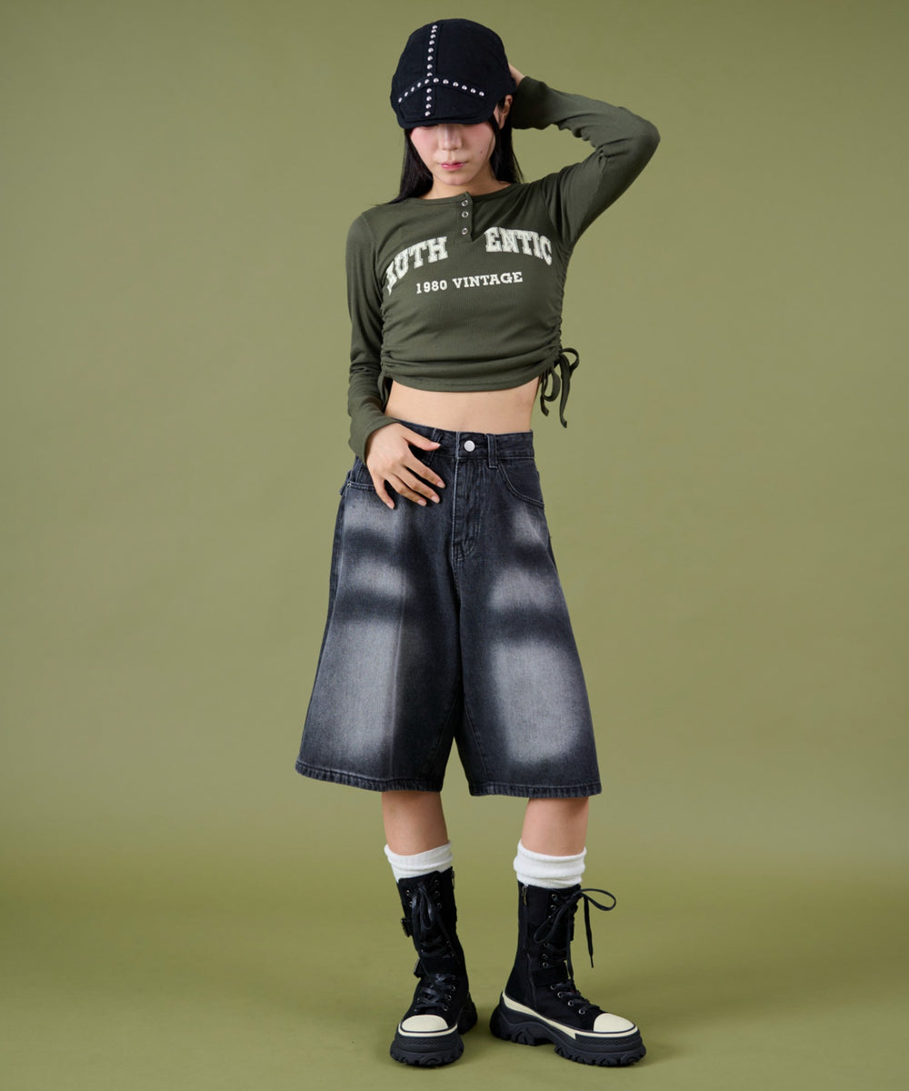 カーキ モデル：160cm F着用