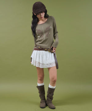 カーキ モデル：160cm F着用