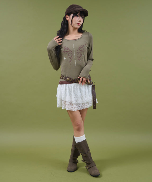 カーキ モデル：160cm F着用