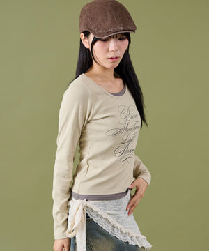 ベージュ モデル：160cm F着用