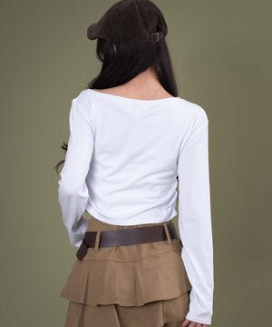 ホワイト モデル：163cm F着用