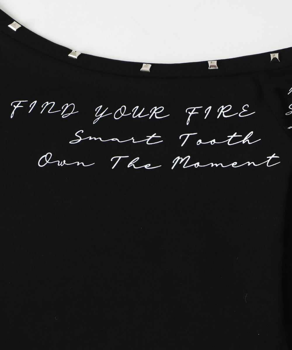 サイドテールスタッズロゴT