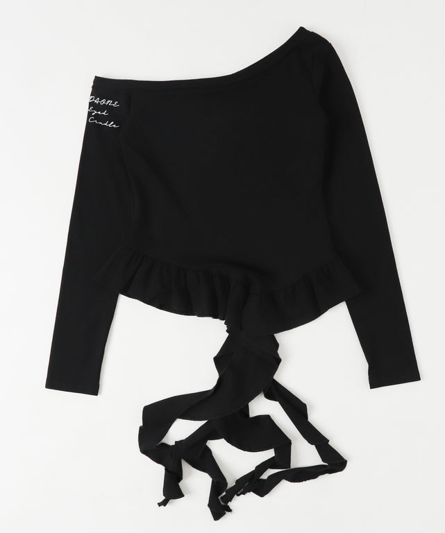 サイドテールスタッズロゴT