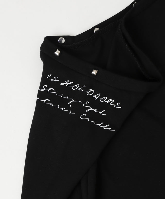 サイドテールスタッズロゴT