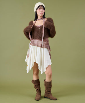 ブラウン モデル：160cm F着用