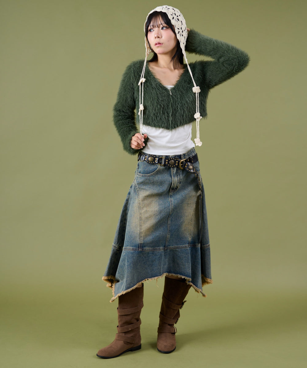 カーキ モデル：160cm F着用