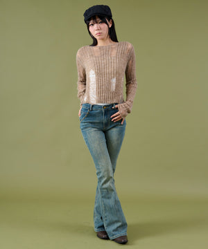 ベージュ モデル：160cm F着用