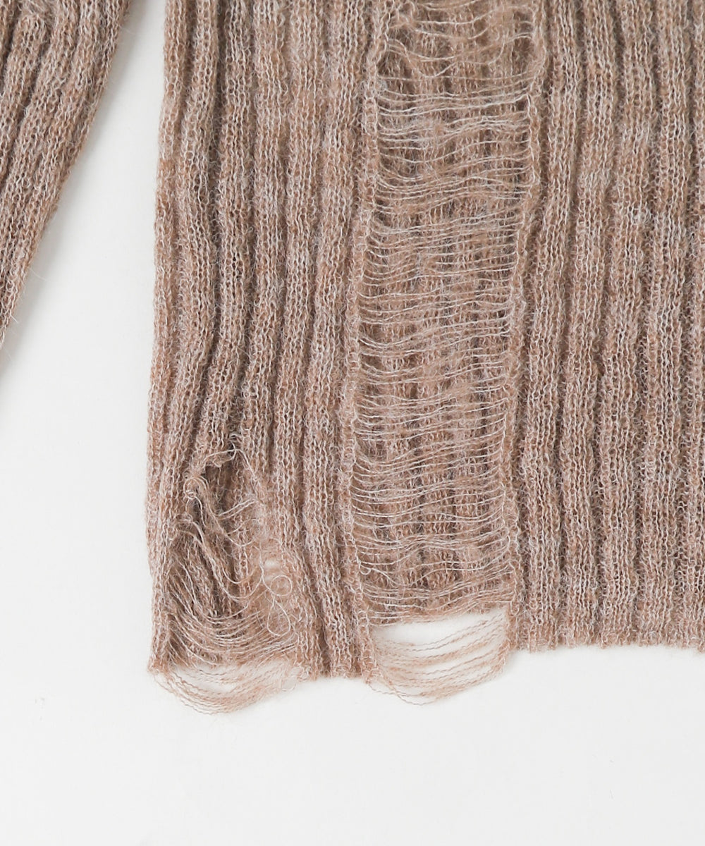 ダメージショートニット