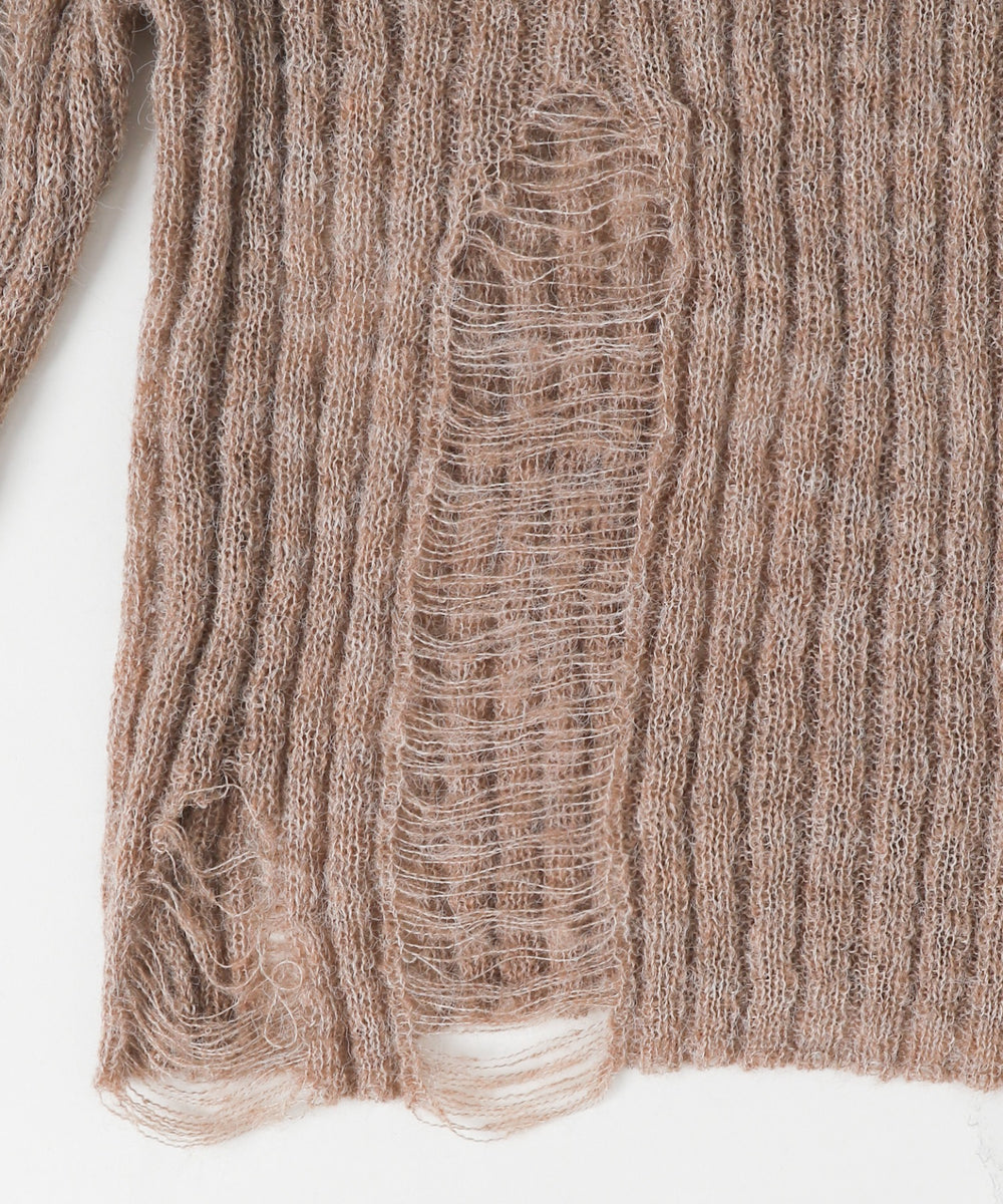 ダメージショートニット