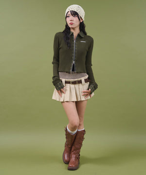 カーキ モデル：160cm F着用