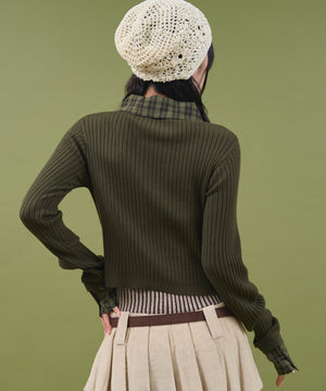 カーキ モデル：160cm F着用