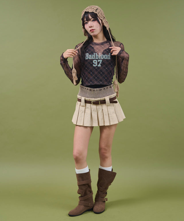 ブラウン モデル：160cm F着用