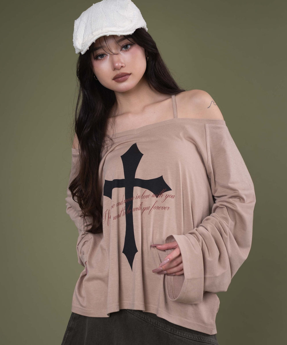 ベージュ モデル：163cm F着用