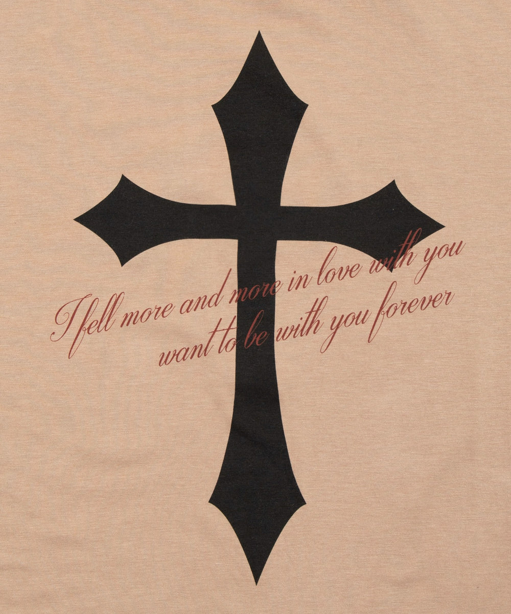 オフショルダークロスロゴトップ