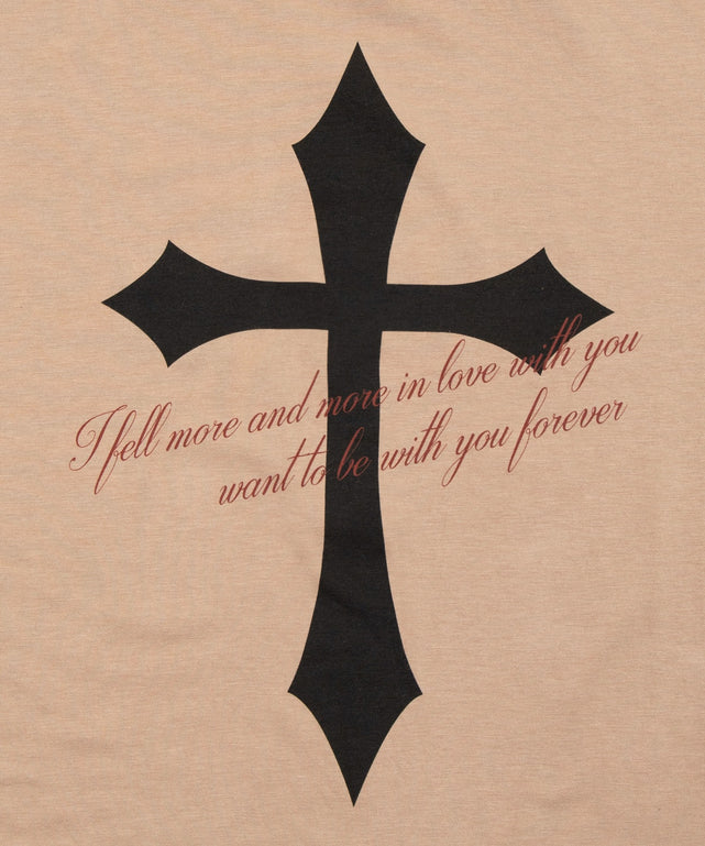 オフショルダークロスロゴトップ