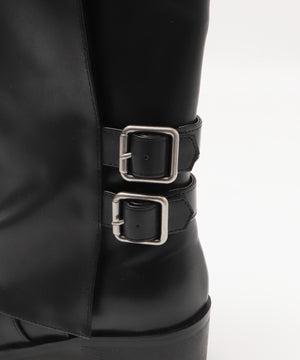 バックルミドルブーツ