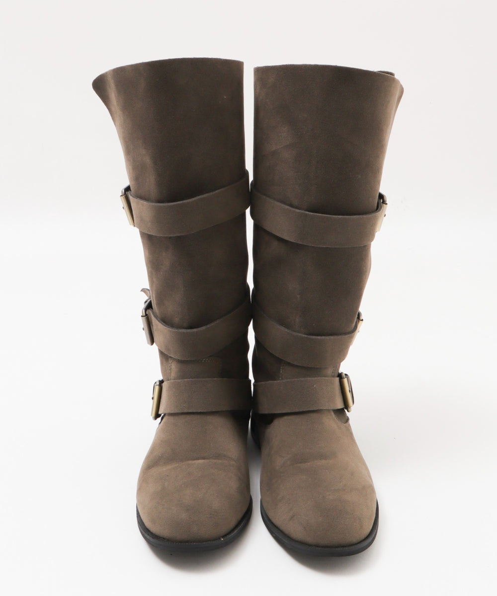 スウェードベルトブーツ
