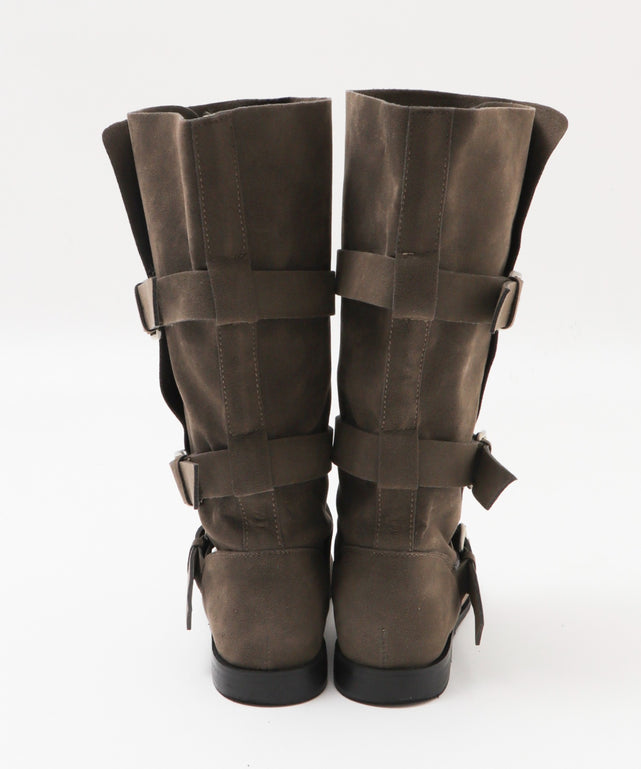 スウェードベルトブーツ