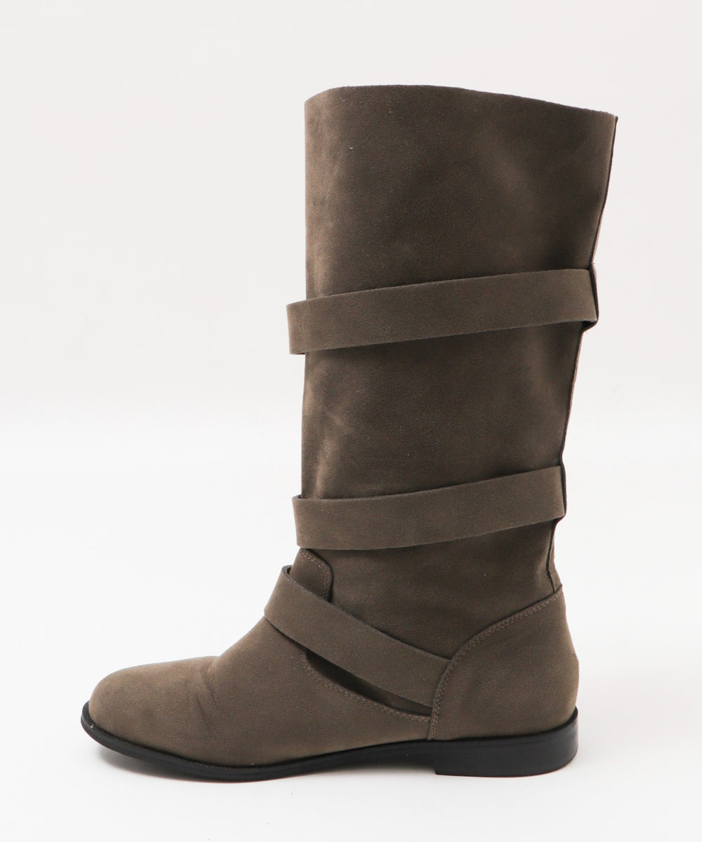 スウェードベルトブーツ