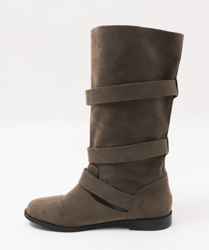 スウェードベルトブーツ