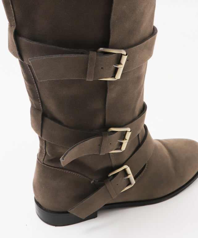 スウェードベルトブーツ