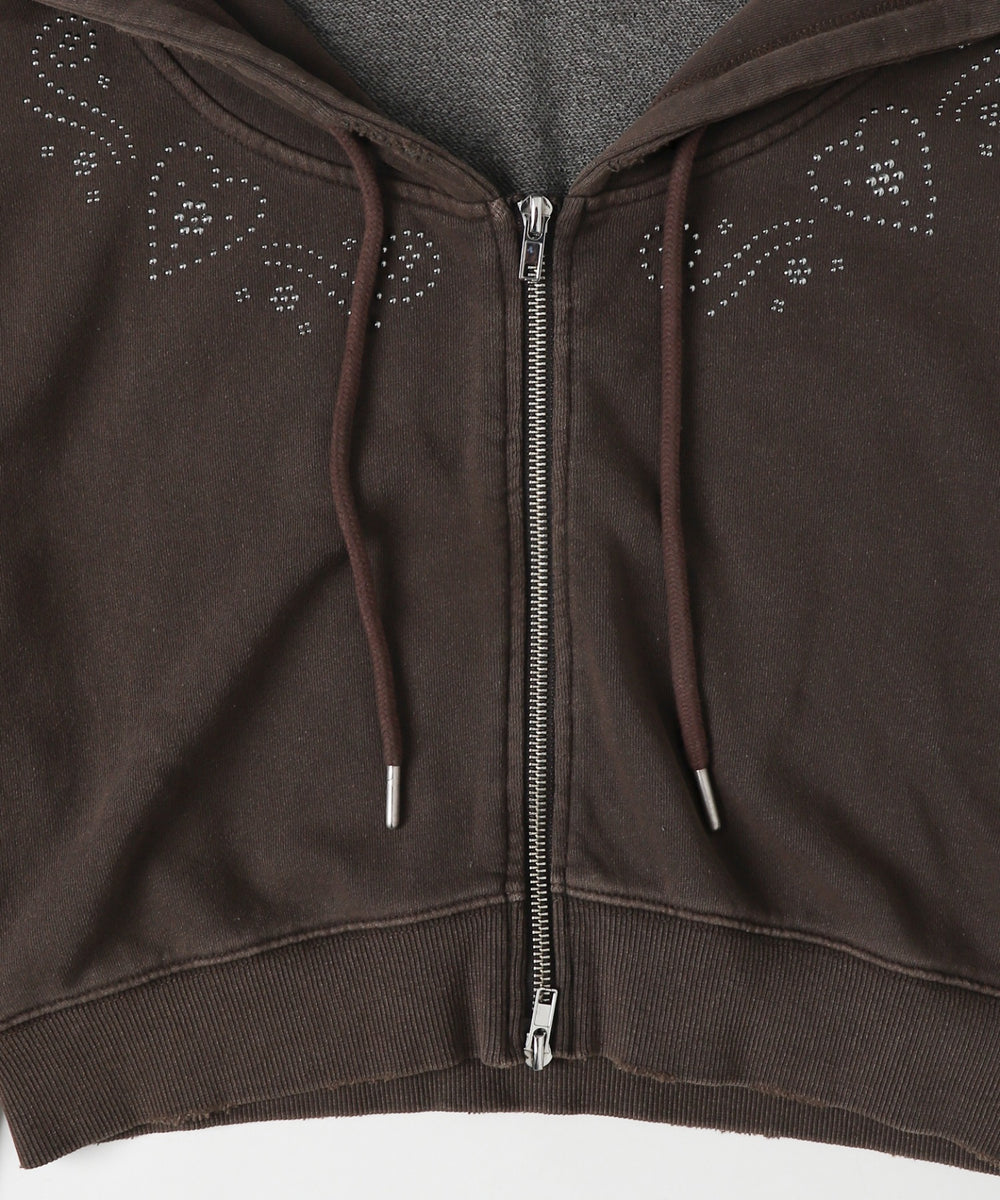 スタッズデザインWジップPK